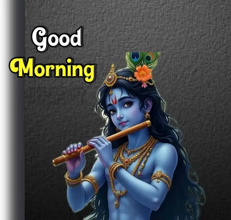 Good Morning Krishna Images