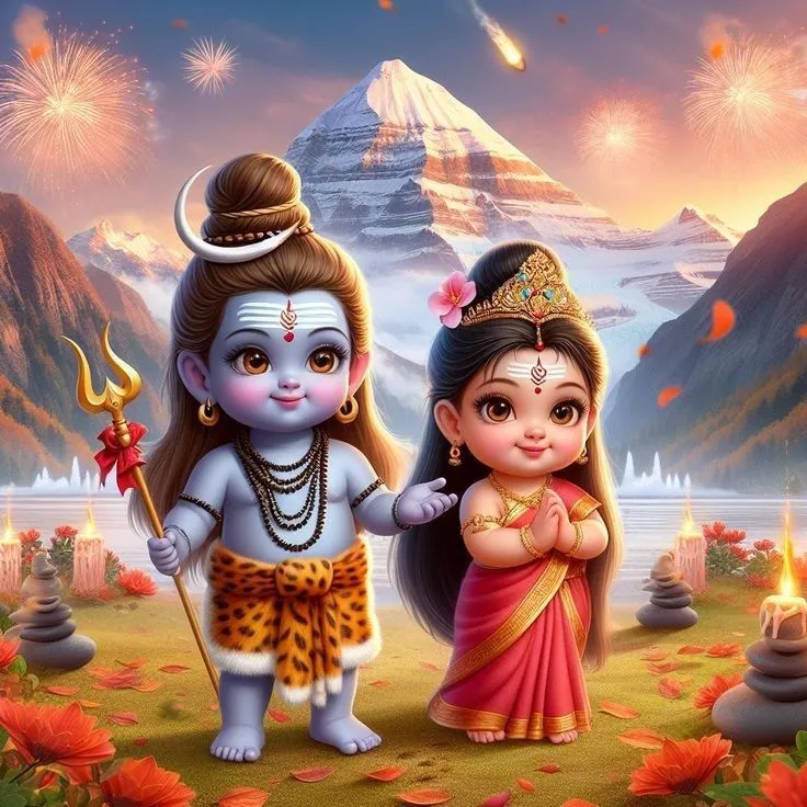 shiv-parvati-cute-images-2 shiv parvati cute images